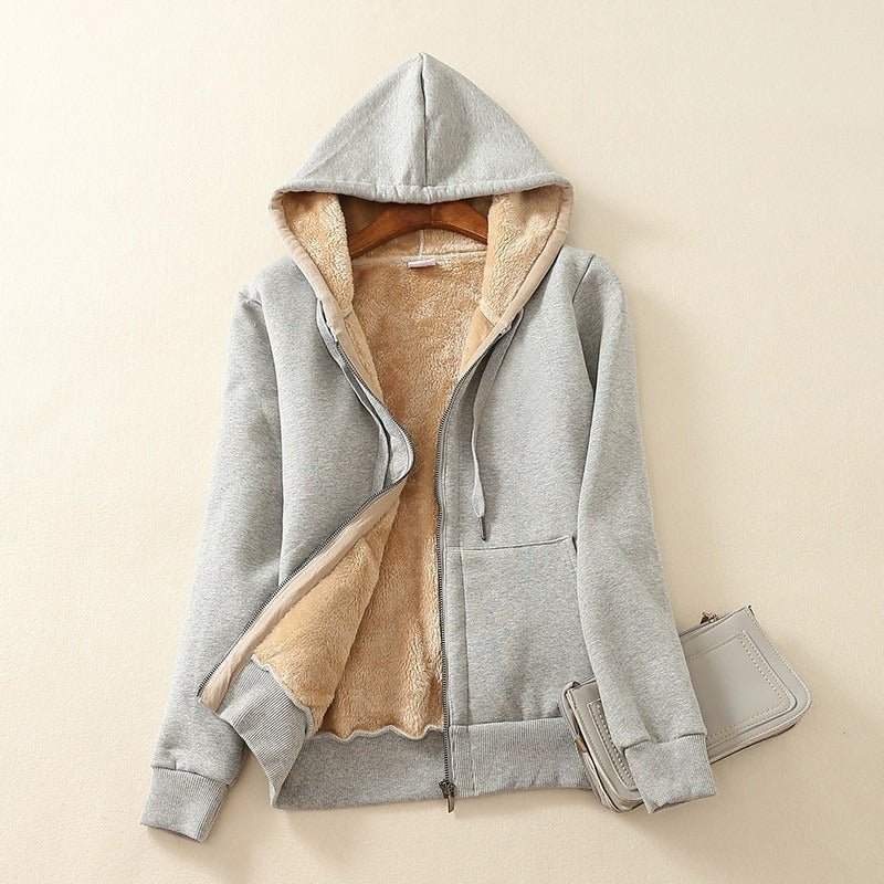 Veste à capuche doublée polaire Sherpa douce