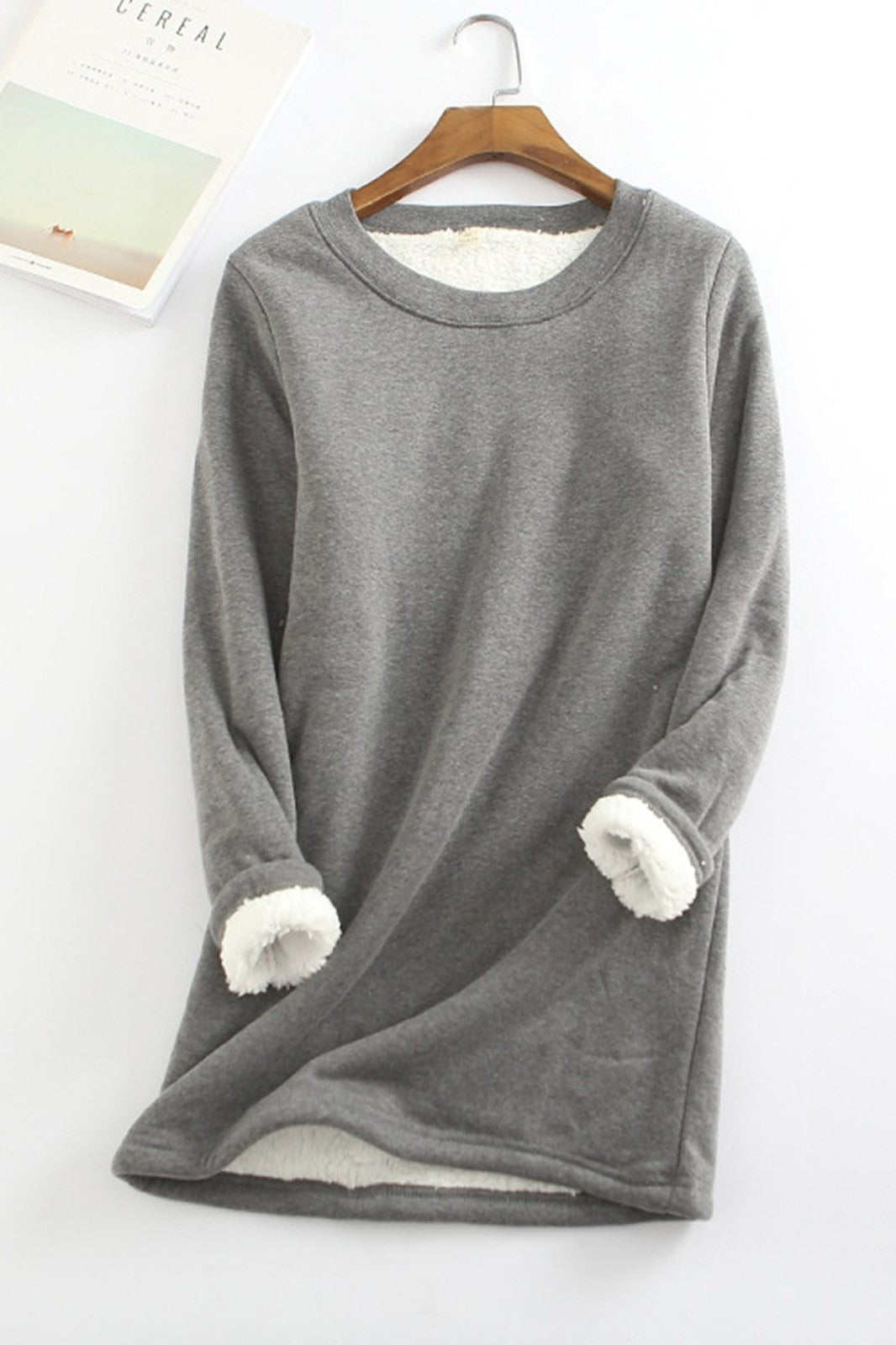 Sweatshirt Confortable Femme Coupe Ample Polaire Douce
