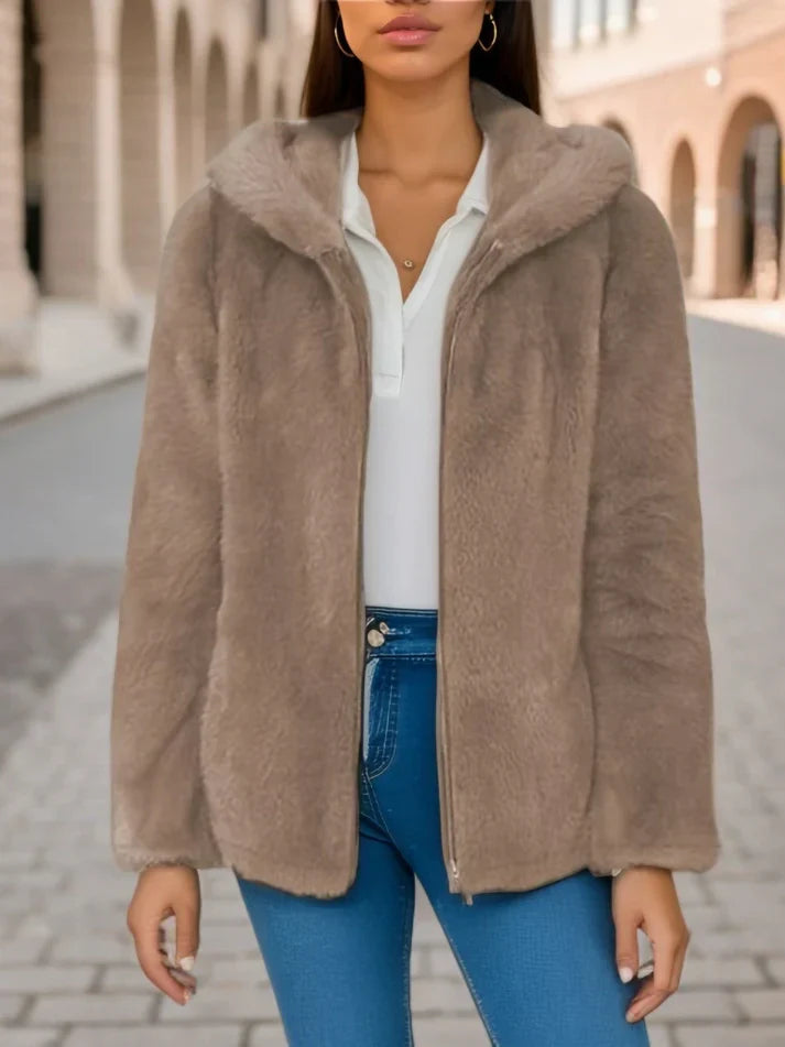 Selina - Veste sweat polaire à capuche chaude