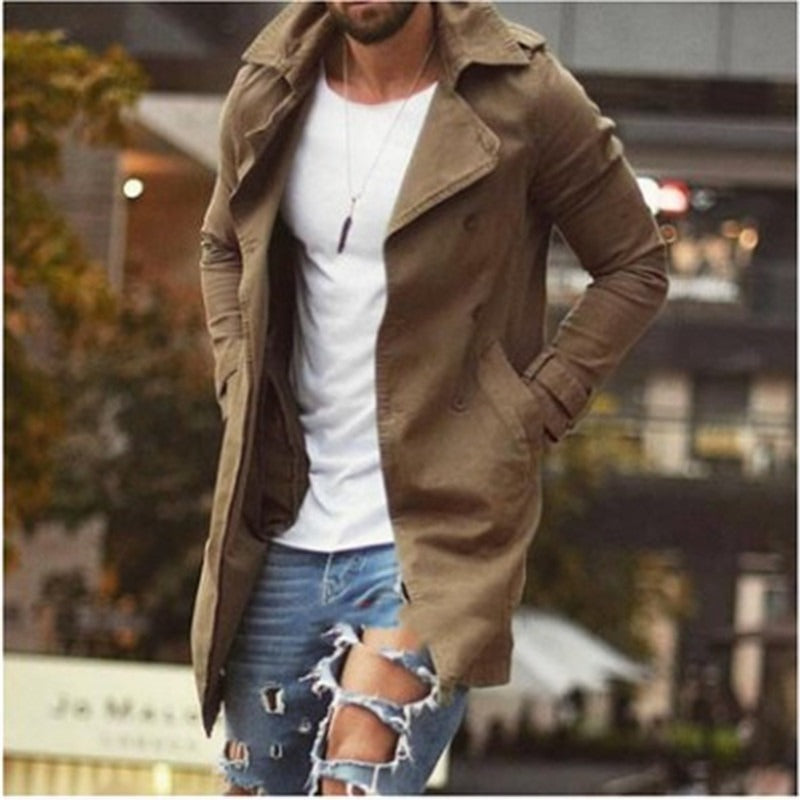 Manteau femme ajusté mi-long en coton