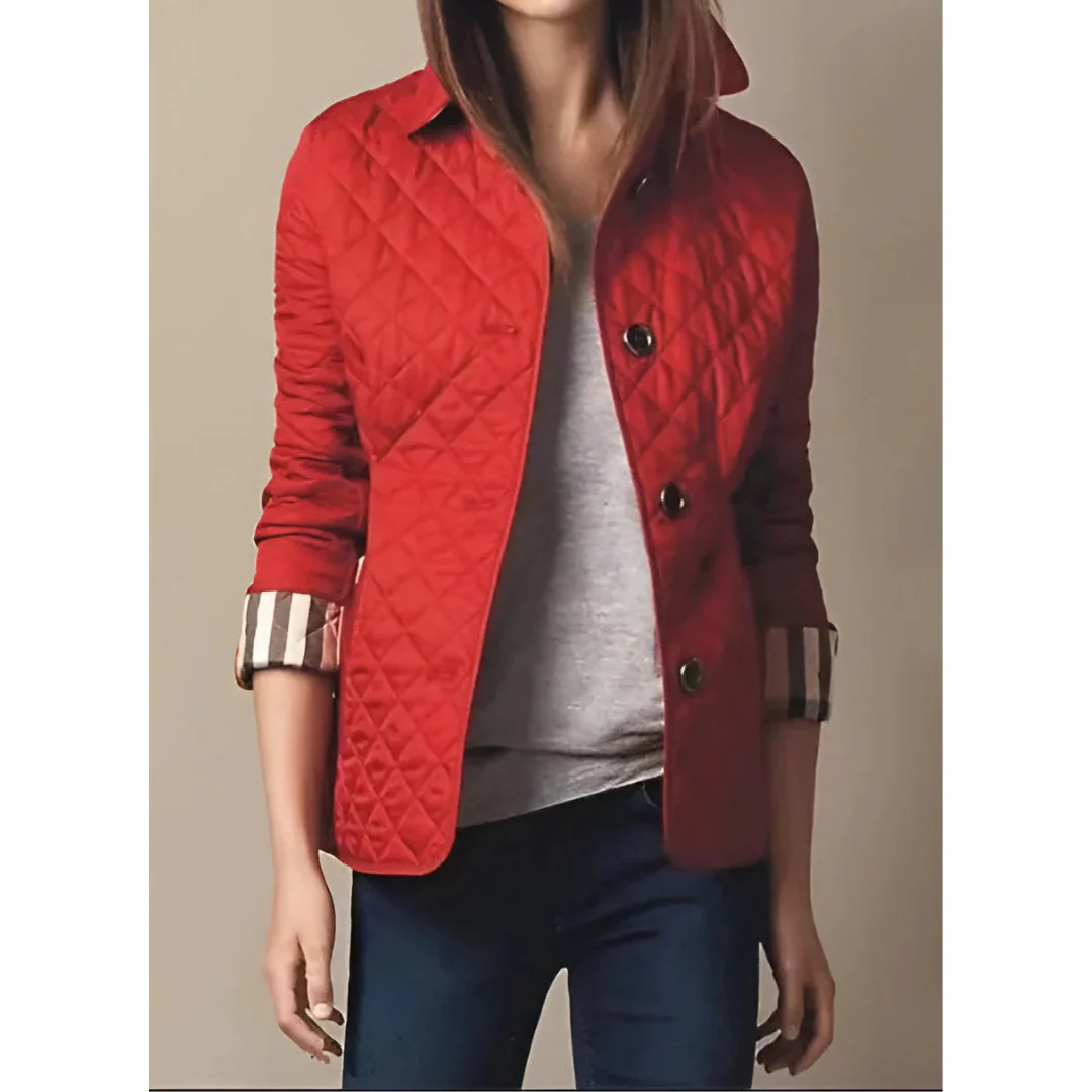 Doudoune matelassée élégante pour femme Coupe cintrée Motif diamant
