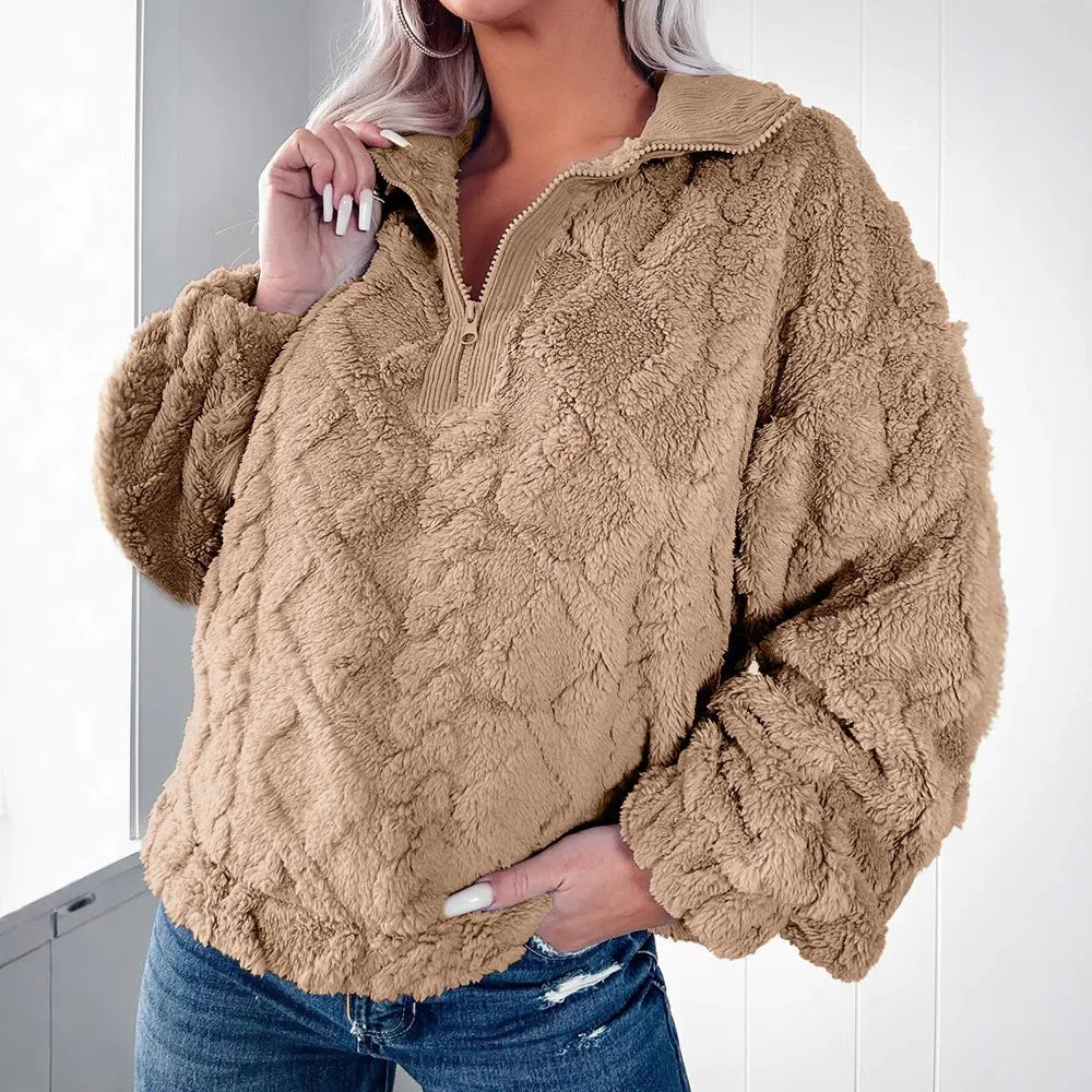 Pull-over femme Sweat-shirt Coupe ample Manches longues