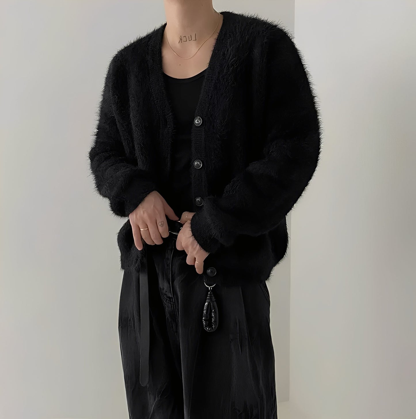 Pull en maille confortable en laine pour hommes