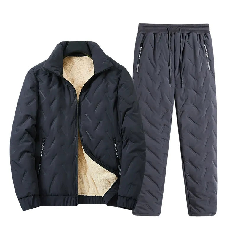 Pantalon décontracté avec doublure en peau d'agneau douce