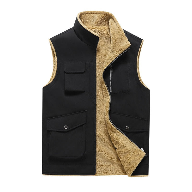 Gilet Homme Style Outdoor Multi-Poches Pratique