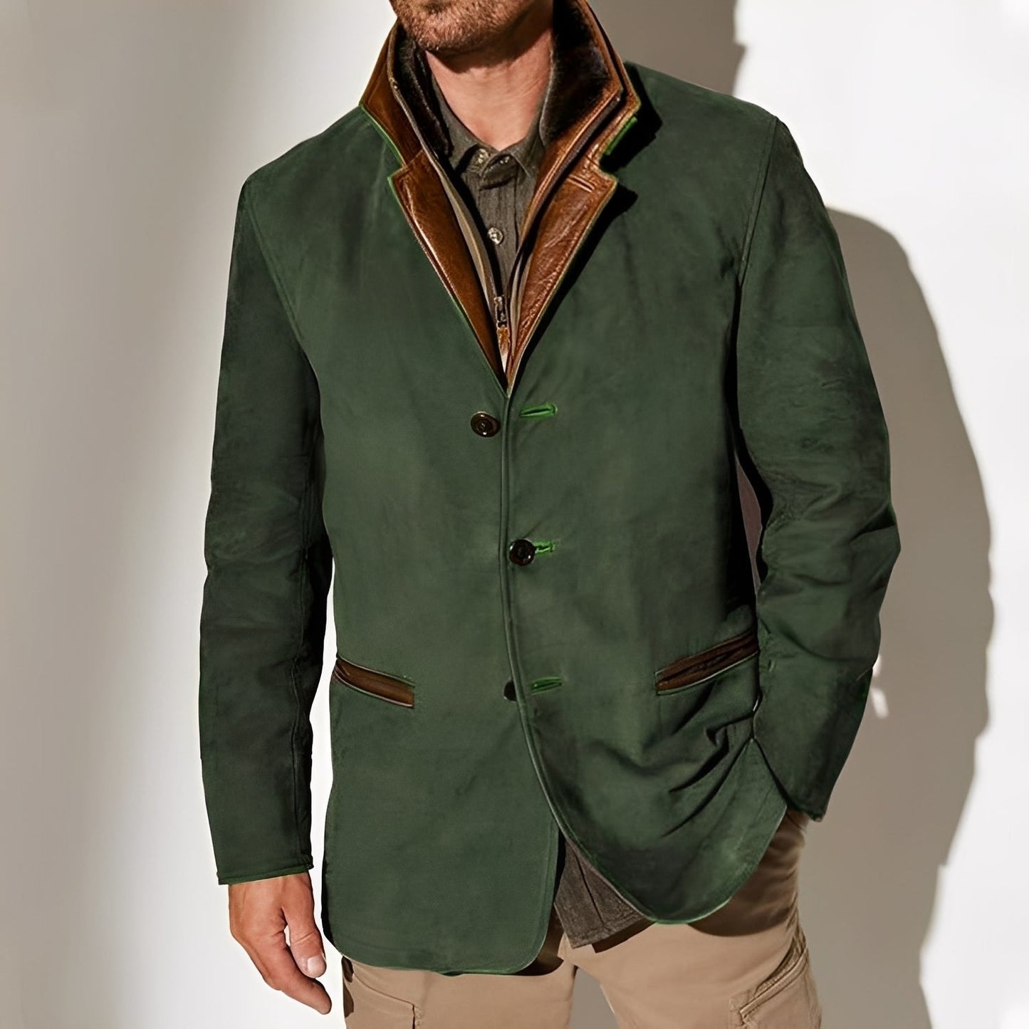 Veste classique homme avec poches