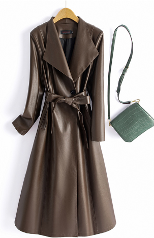 Veste en cuir femme élégante Durable Écologique
