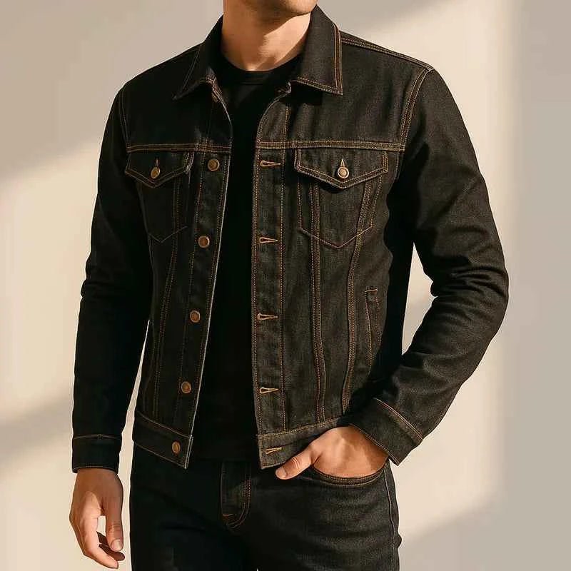 Veste en jean homme coupe slim moderne