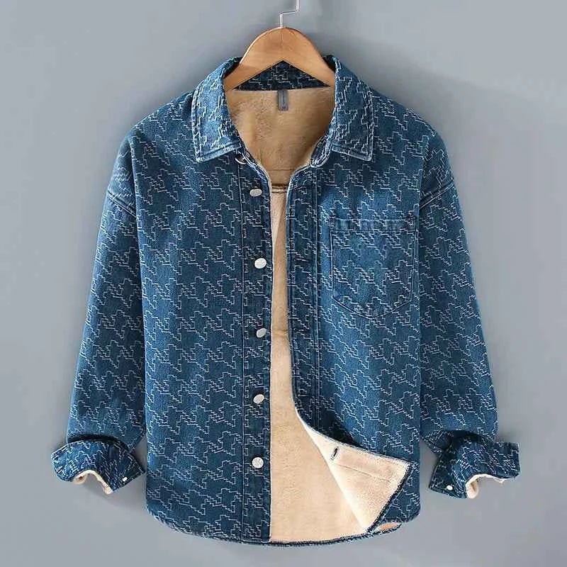 Jeansjacke Warm Fleece Innenausstattung - IdealeKleiden