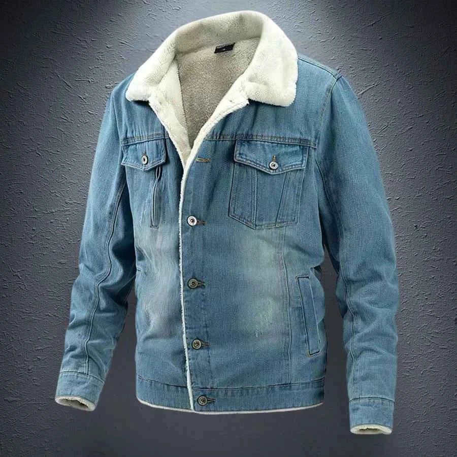 Blouson en jean isolé polaire chaude