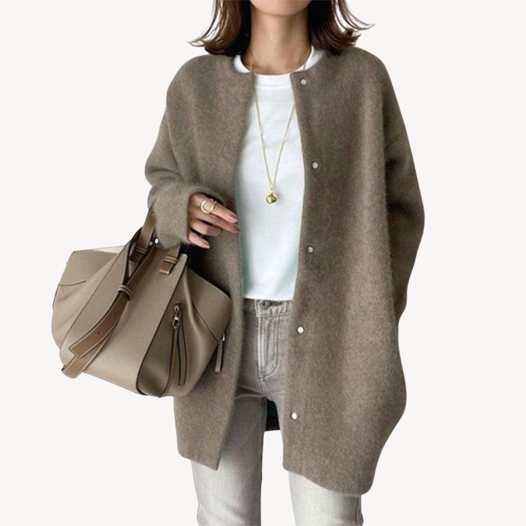 Cardigan Femme Boutonné Élégant