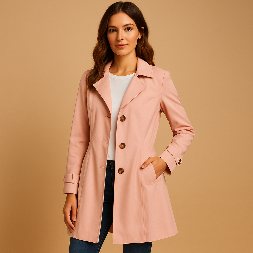Trench-coat élégant pour femme, design chic