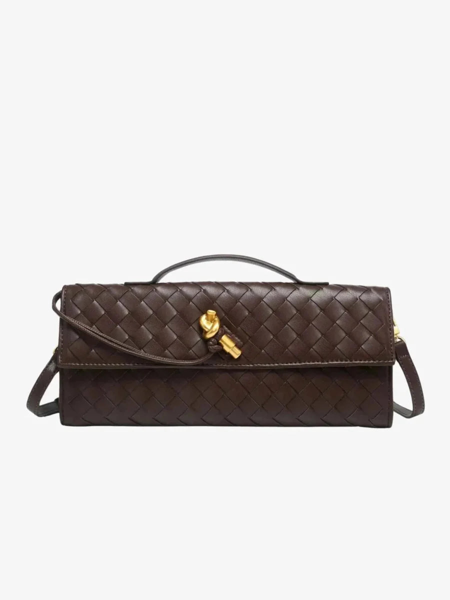Sac à bandoulière tressé mode femme avec poignée