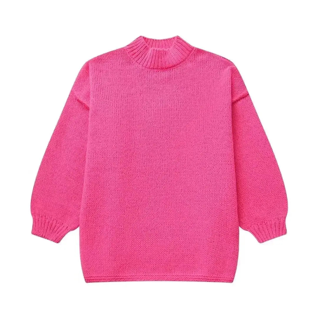 Pull-over automne Femme Oversized Chaud et Confortable