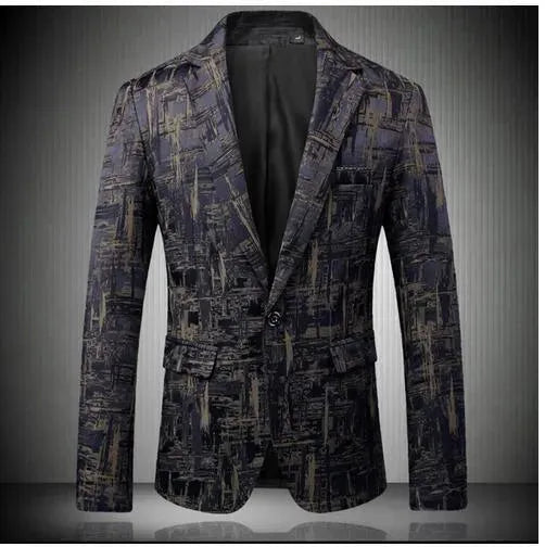Blazer élégant pour homme - Géométrique Moderne