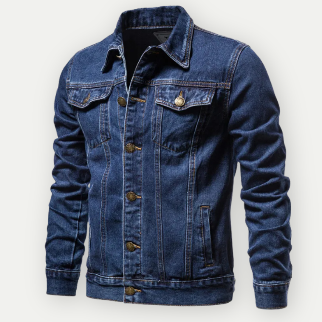 Veste en jean homme classique élégante