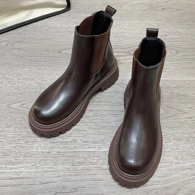 Chelsea Boots Hiver Chaud Mi-haut