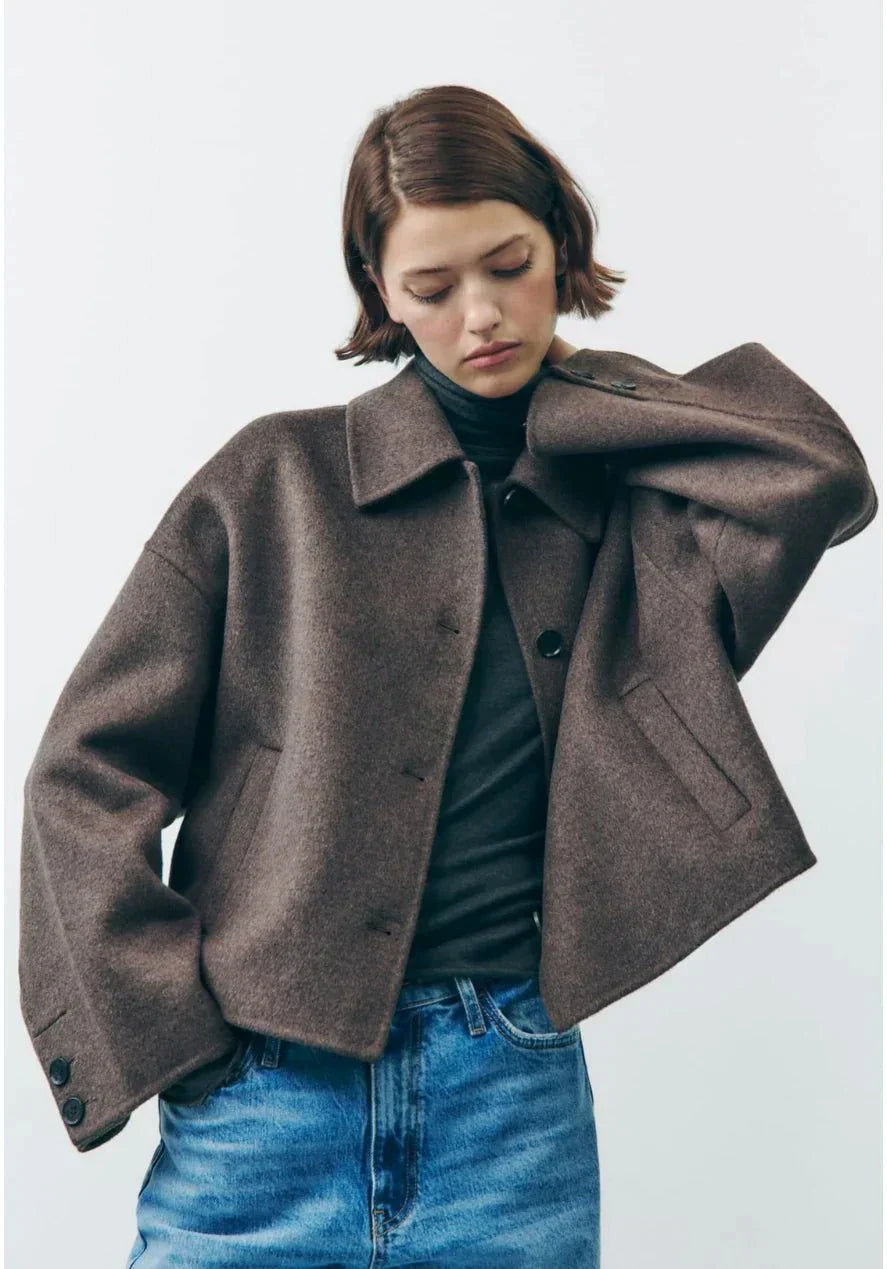 Große Damenjacke Elegant Kurz - IdealeKleiden