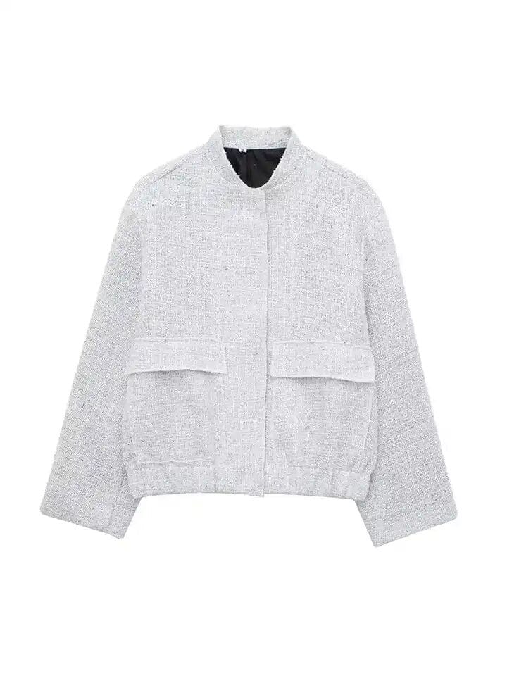 Blouson bomber femme brillant élégant