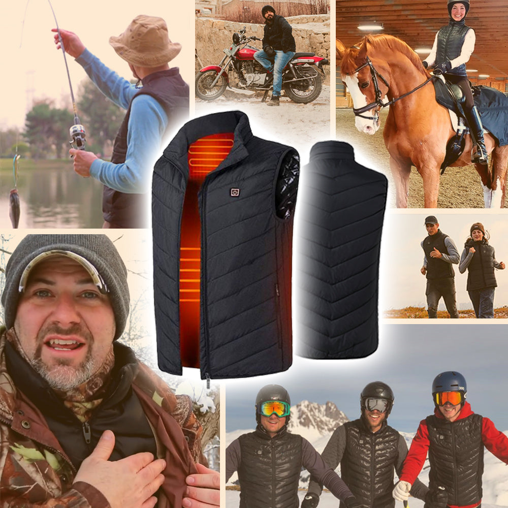 Heizbare Weste Unisex Wasserfest Warm und Kuschelig - IdealeKleiden
