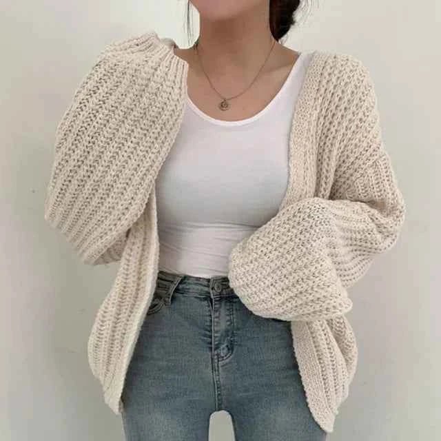 Grand cardigan femme oversize