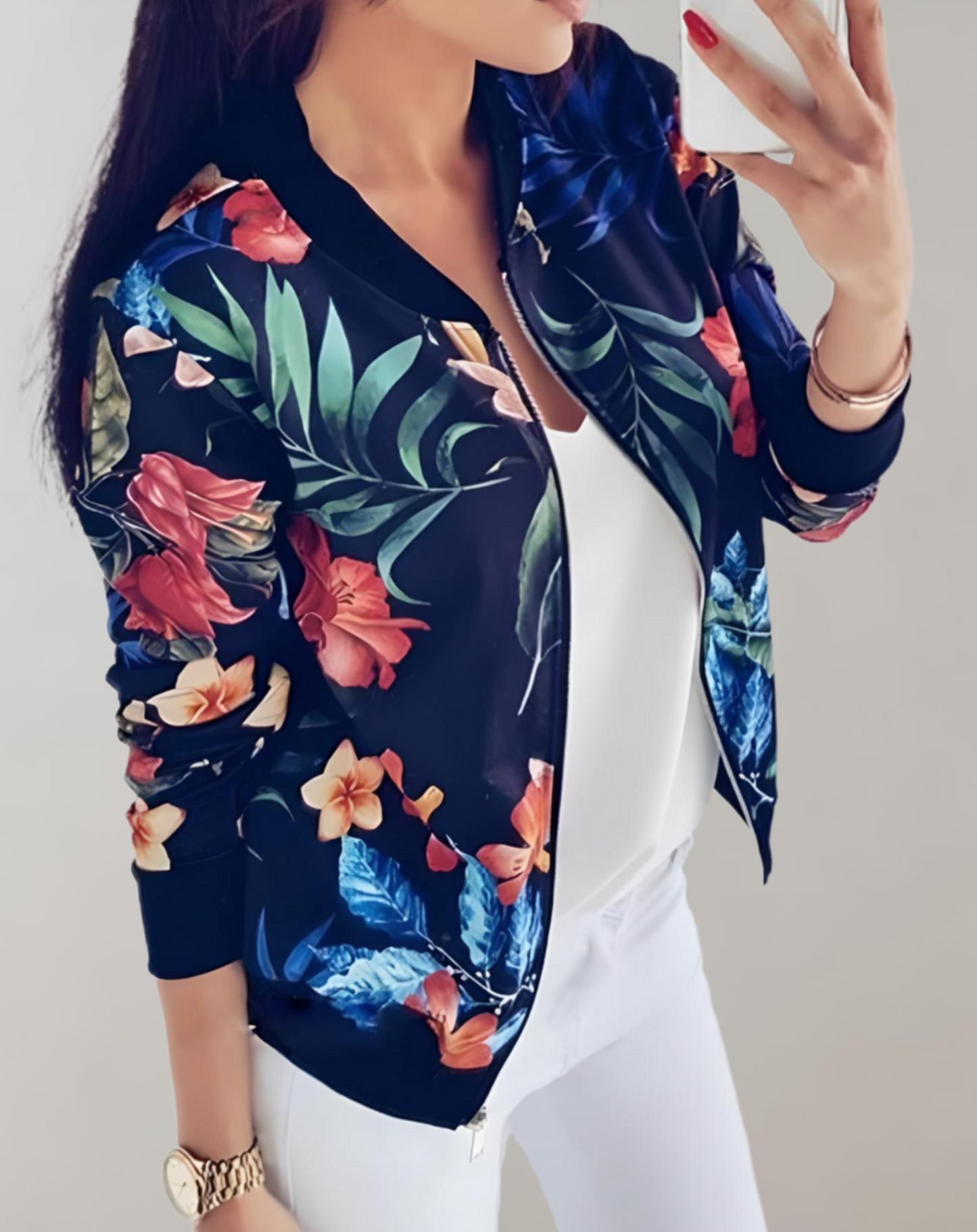 Veste fleurie élégante Kimono femme