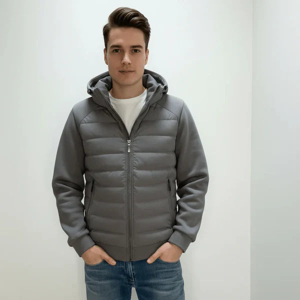 Veste à capuche homme zippée poches