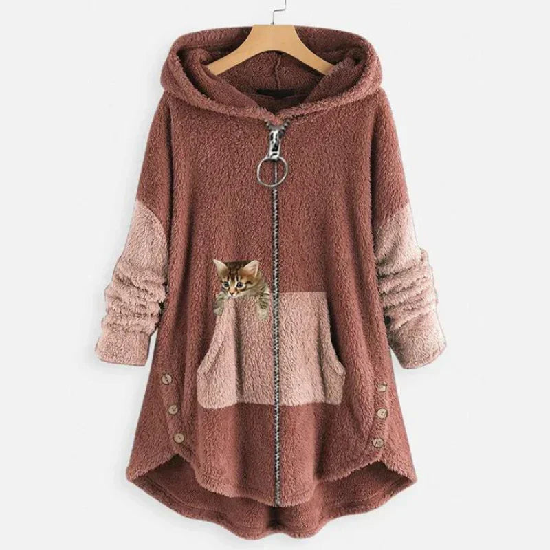 Veste d'hiver douillette Douce et chaude