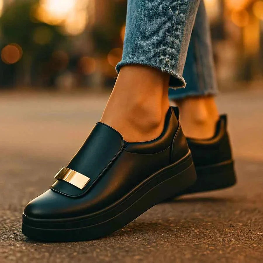Chaussures compensées Loafers Chics pour Femmes