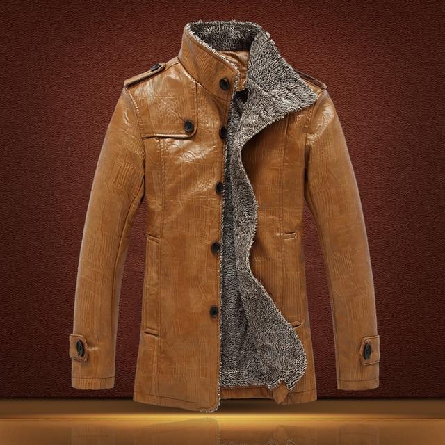 Veste coupe-vent en cuir élégante