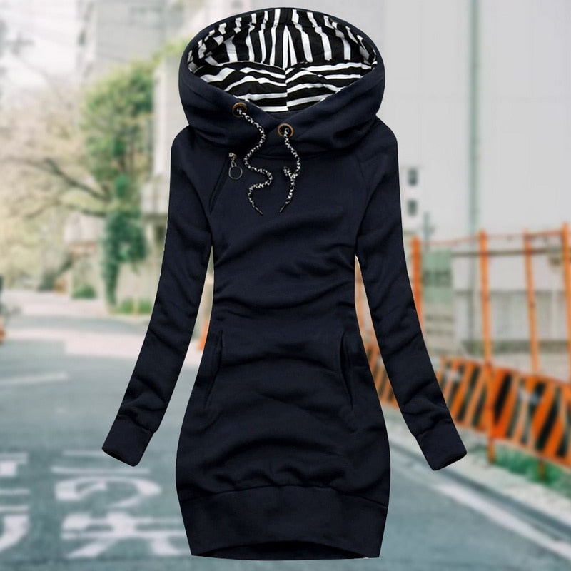 Sweatshirt d'hiver grande taille manches longues chaud