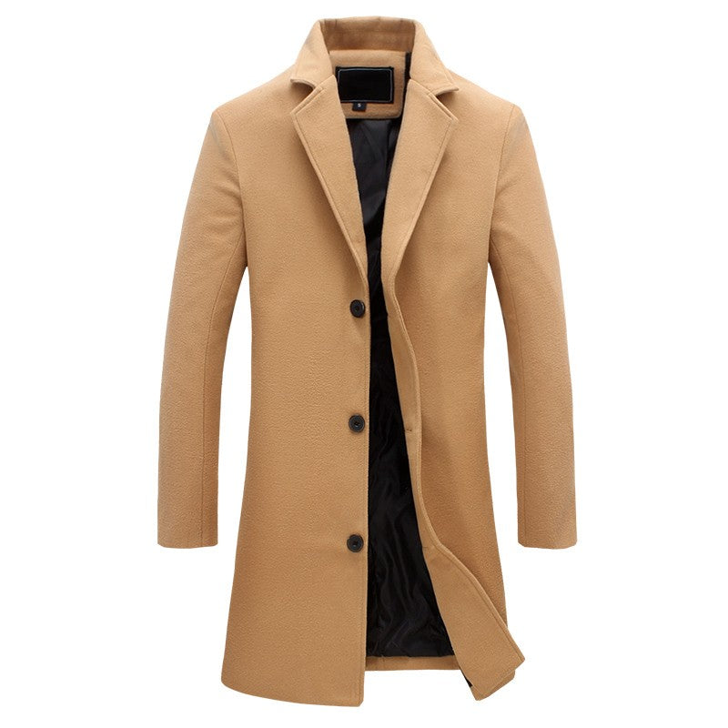 Manteau Élégant pour Homme Col Revers