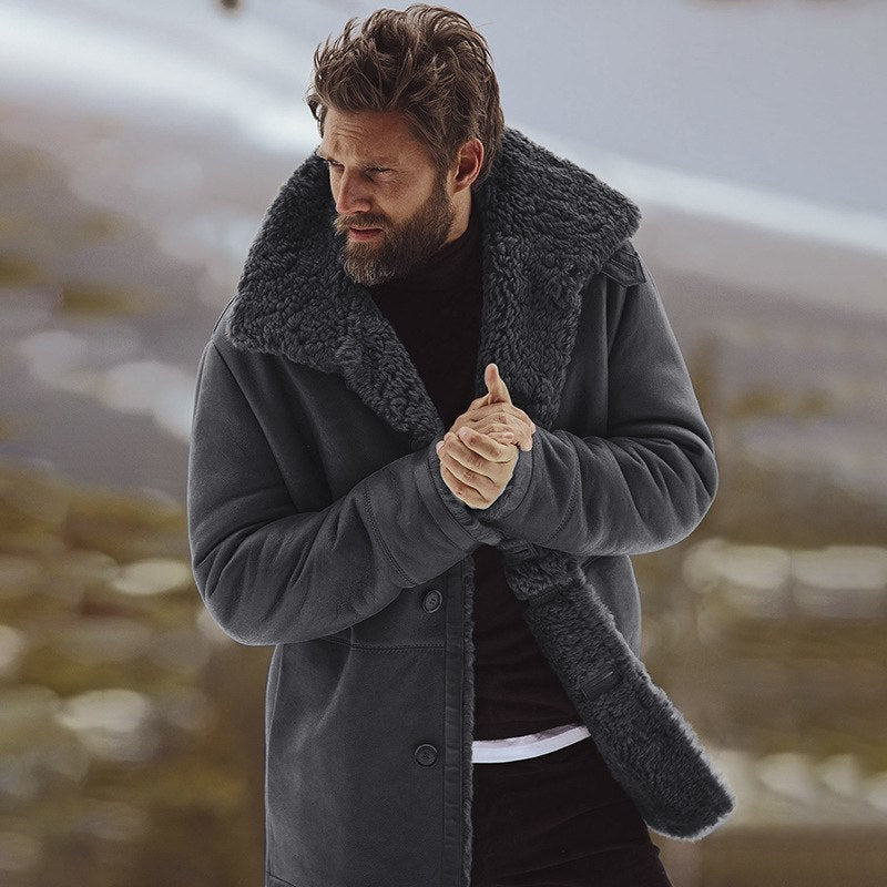 Parka décontracté Doublé fausse fourrure Résistant aux intempéries