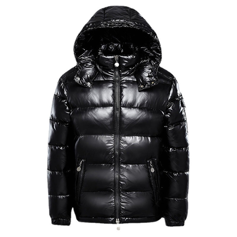 Stylische Herren Steppjacke Modern Schwarz - IdealeKleiden