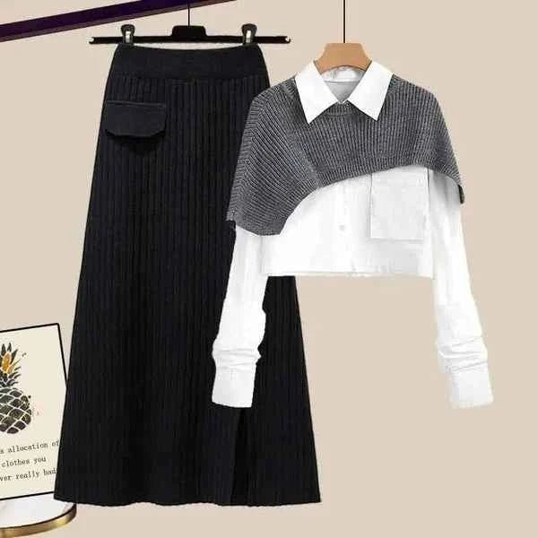Les chaussures pour femmes ne sont pas dans le titre, il s'agit de la jupe et du haut : Ensemble jupe et haut chic pour femme