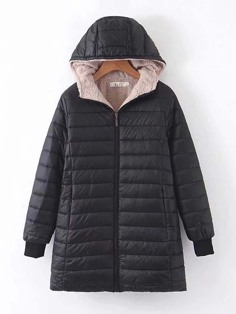 Veste d'hiver chaude isolée mi-longue