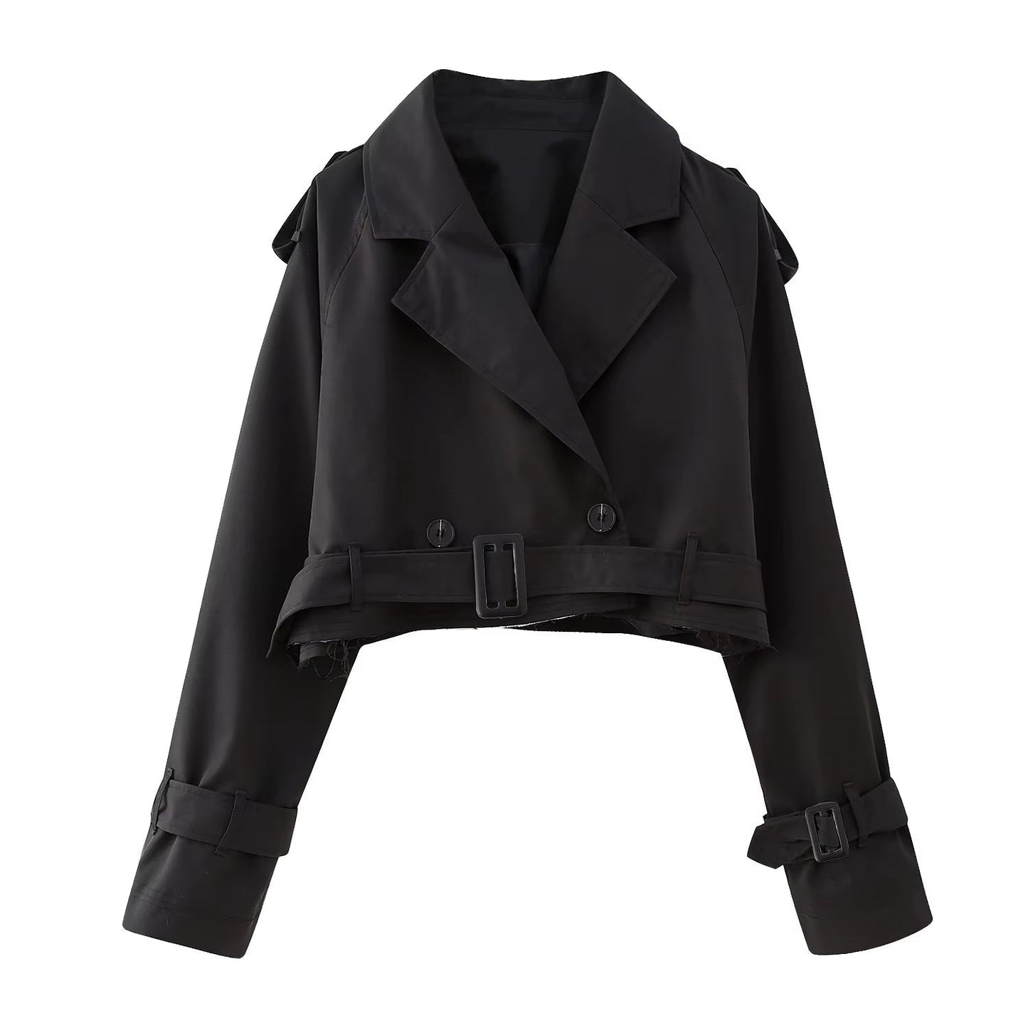 Trench-coat classique court pour femme