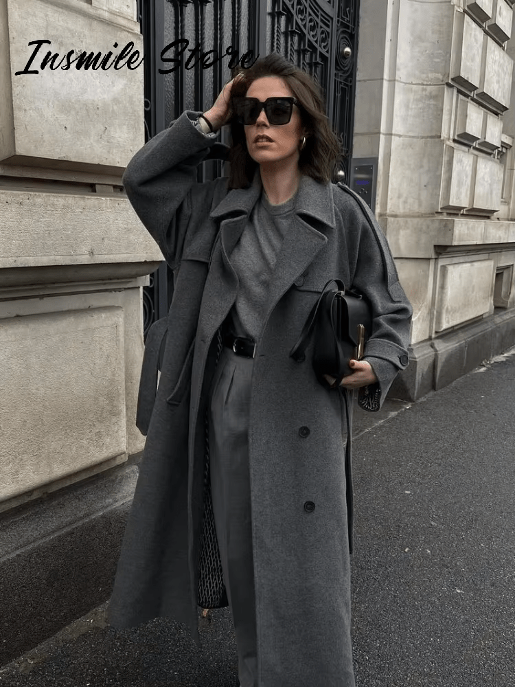 Écharpe Manteau Femme Automne Hiver