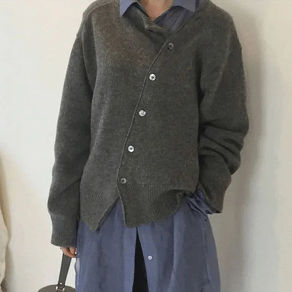 Pia - Veste femme confortable avec boutons