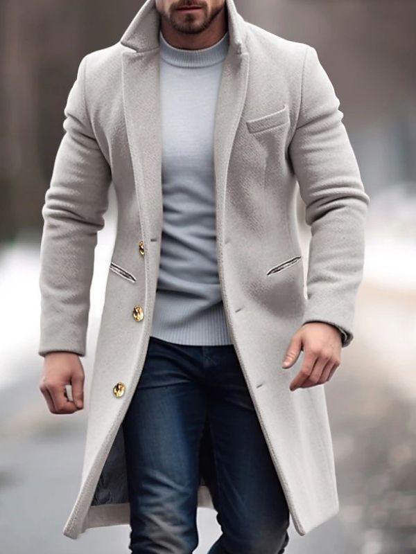 Veste en laine chaude pour homme Automne Hiver