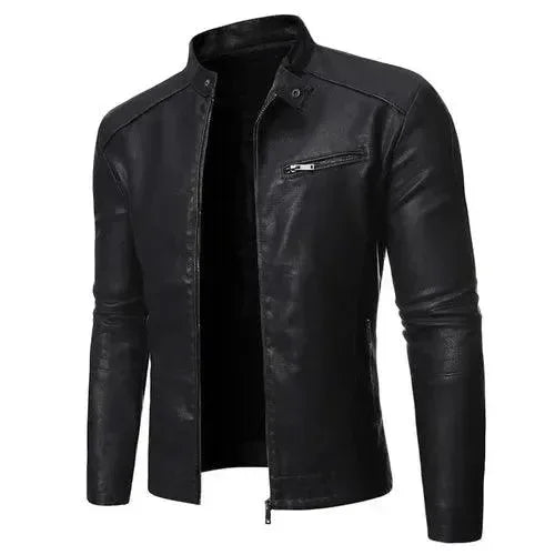 Veste de moto homme chic coupe slim