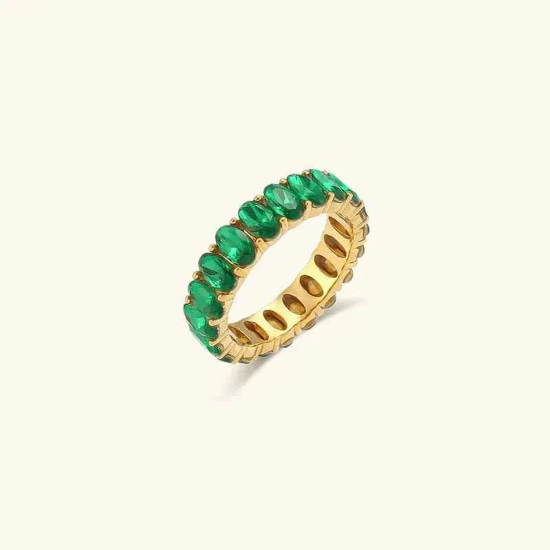 Bague solitaire élégante en or 585