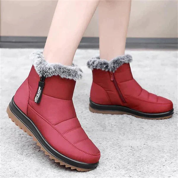 Bottes d'hiver femme antidérapantes chaudes courtes