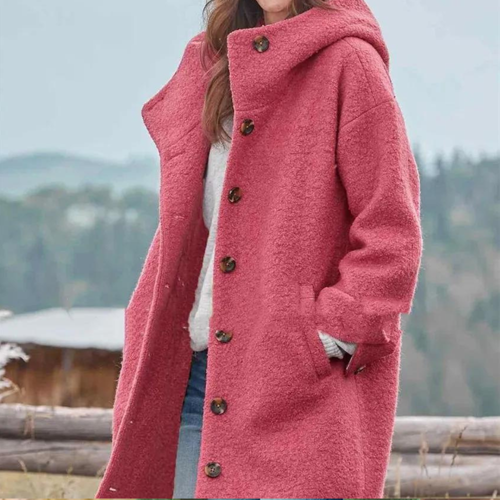 Veste d'hiver chaude élégante femme grande taille