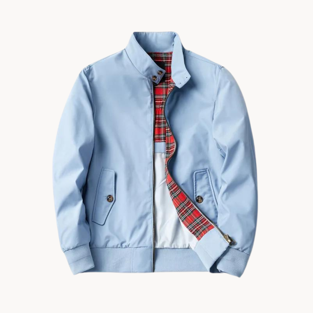 Blouson Harrington Camden Heritage pour homme - Doublure façon tartan