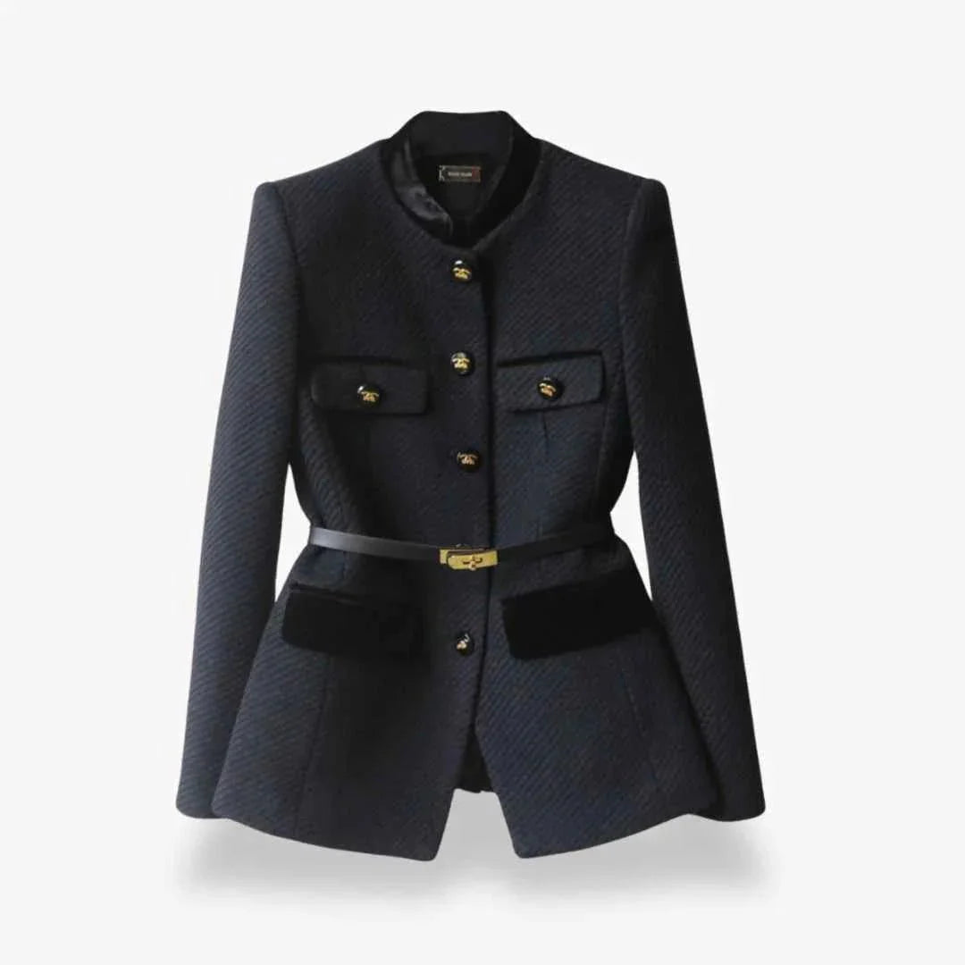 Blazer en tweed sur mesure coupe ajustée