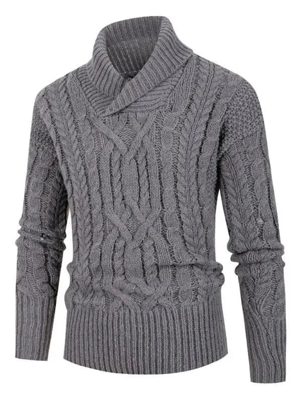 Pull pour homme col en V moderne sportif