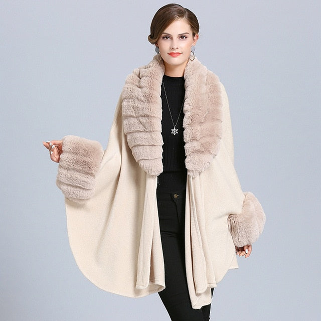 Manteau doux en fausse fourrure pour femmes