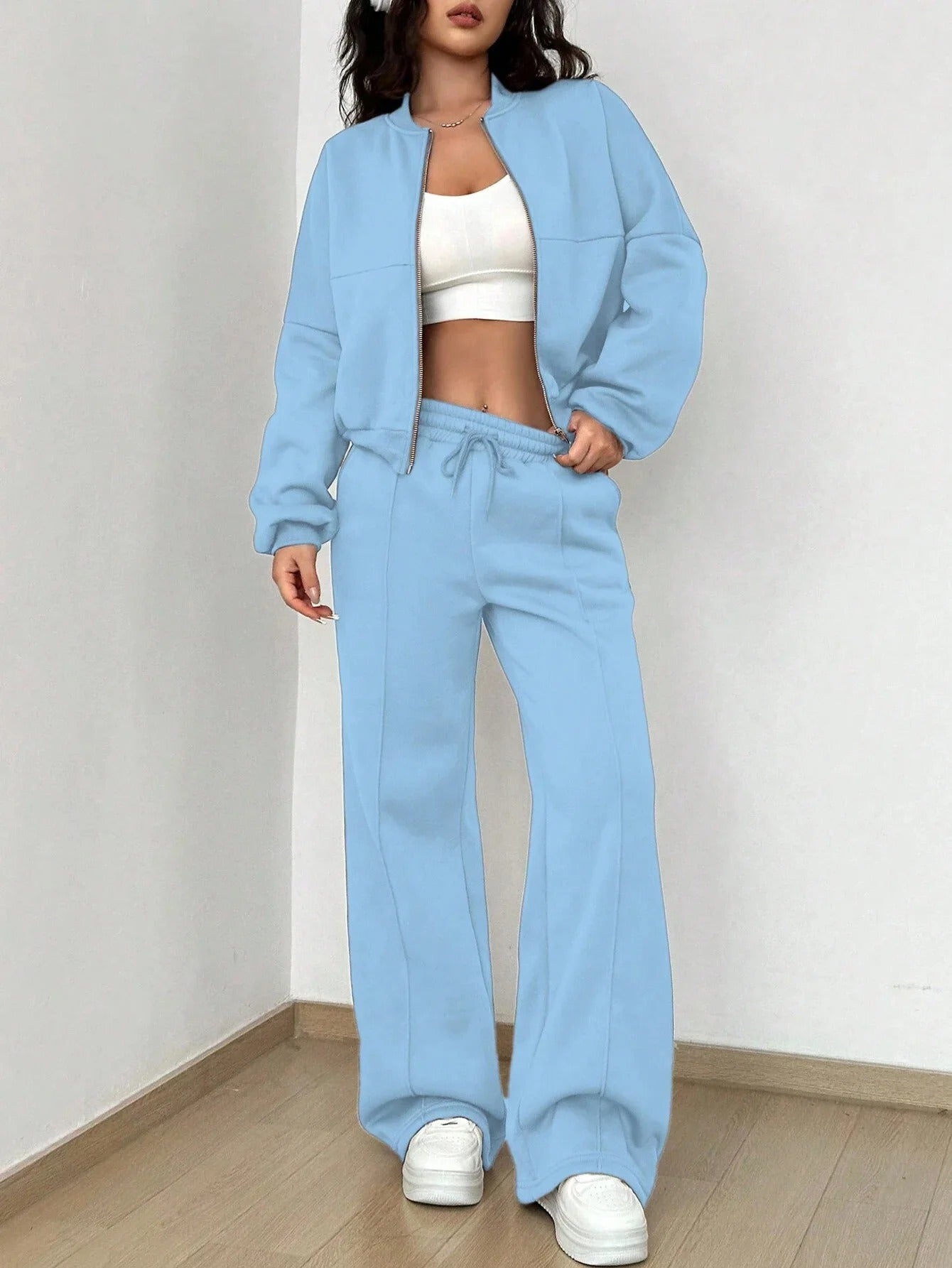 Ensemble deux pièces femme veste bomber pantalon