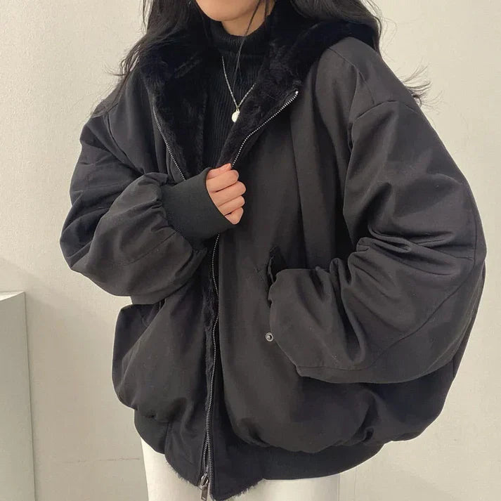 Grande veste d'hiver pour femme Confortable coupe oversize